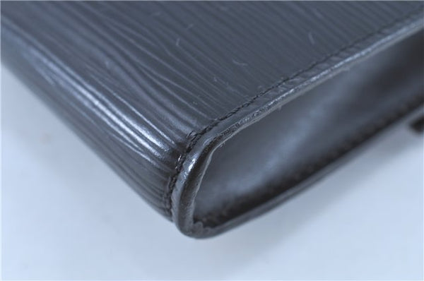 Authentic LOUIS VUITTON Epi Arche 2Way Shoulder Clutch Bag Black M52572 LV H7624