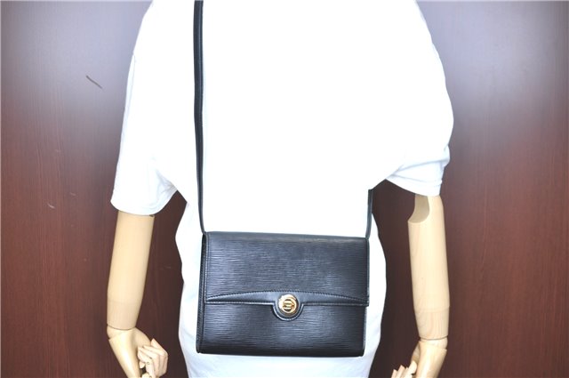 Authentic LOUIS VUITTON Epi Arche 2Way Shoulder Clutch Bag Black M52572 LV H7624