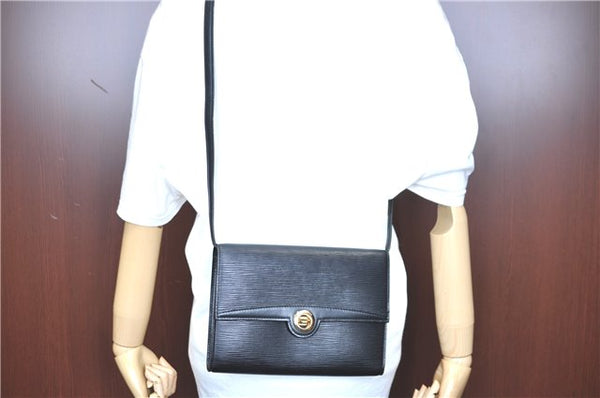 Authentic LOUIS VUITTON Epi Arche 2Way Shoulder Clutch Bag Black M52572 LV H7624