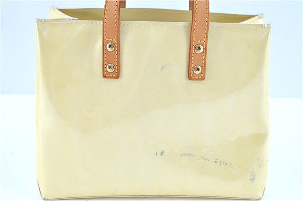 Authentic LOUIS VUITTON Vernis Reade PM Hand Bag Ivory White M91145 LV H7631