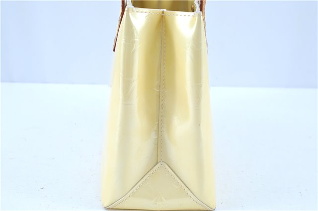 Authentic LOUIS VUITTON Vernis Reade PM Hand Bag Ivory White M91145 LV H7631