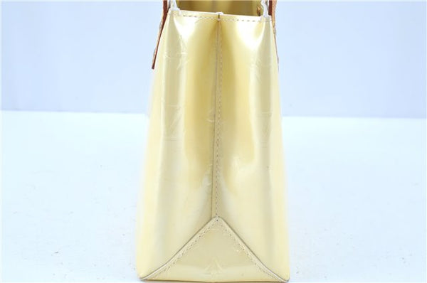 Authentic LOUIS VUITTON Vernis Reade PM Hand Bag Ivory White M91145 LV H7631