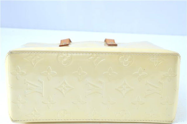 Authentic LOUIS VUITTON Vernis Reade PM Hand Bag Ivory White M91145 LV H7631