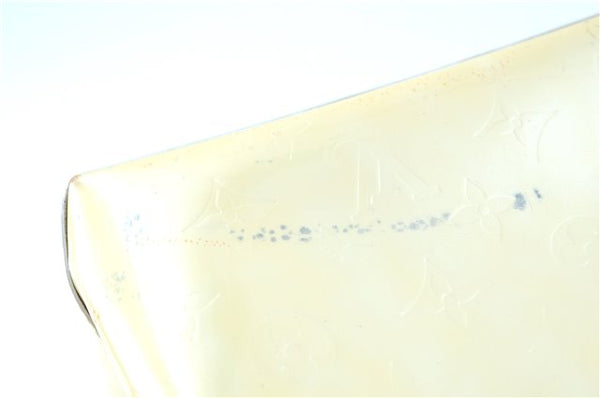 Authentic LOUIS VUITTON Vernis Reade PM Hand Bag Ivory White M91145 LV H7631