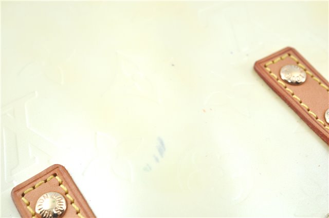 Authentic LOUIS VUITTON Vernis Reade PM Hand Bag Ivory White M91145 LV H7631