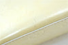 Authentic LOUIS VUITTON Vernis Reade PM Hand Bag Ivory White M91145 LV H7631