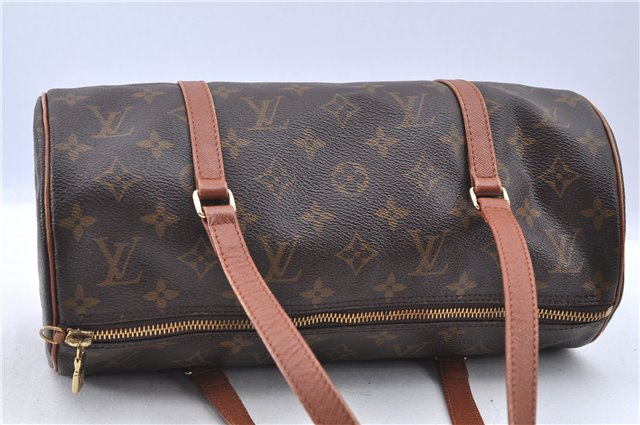 Authentic LOUIS VUITTON Monogram Papillon 30 Hand Bag Old Model LV H7635