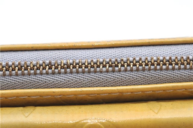 Auth LOUIS VUITTON Monogram Vernis Mott Shoulder Hand Bag Yellow M91030 LV H7640