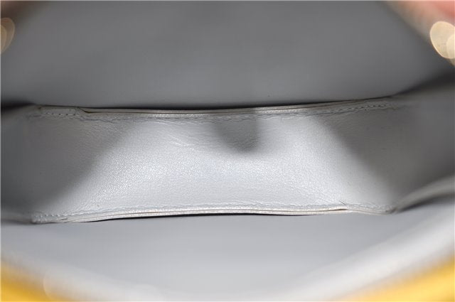 Auth LOUIS VUITTON Monogram Vernis Mott Shoulder Hand Bag Yellow M91030 LV H7640