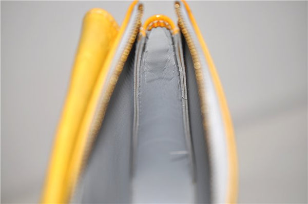 Auth LOUIS VUITTON Monogram Vernis Mott Shoulder Hand Bag Yellow M91030 LV H7640