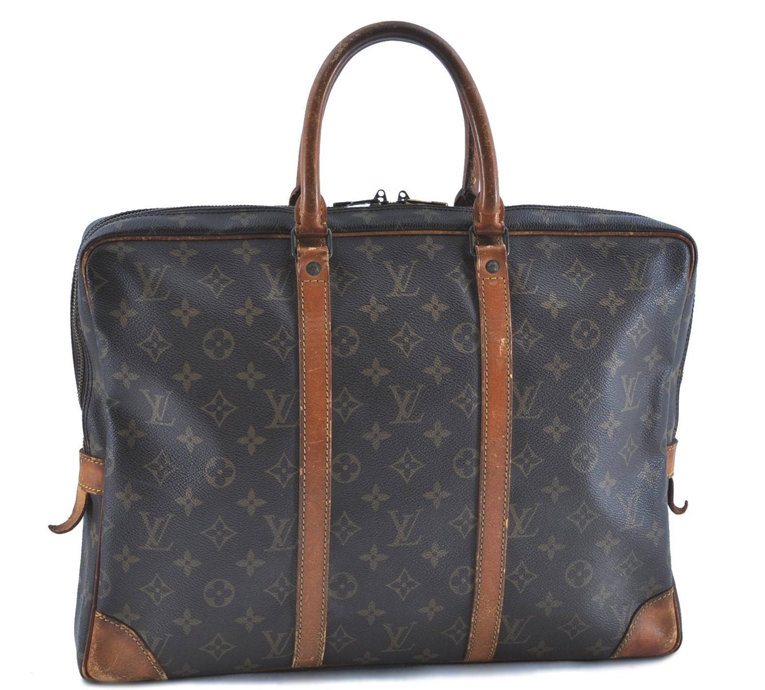 Auth LOUIS VUITTON Monogram Porte Documents Voyage Briefcase M53361 LV H7644