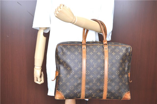 Auth LOUIS VUITTON Monogram Porte Documents Voyage Briefcase M53361 LV H7644