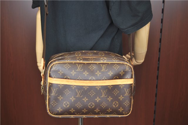 Auth LOUIS VUITTON Monogram Reporter PM Shoulder Cross Body Bag M45254 LV H7645