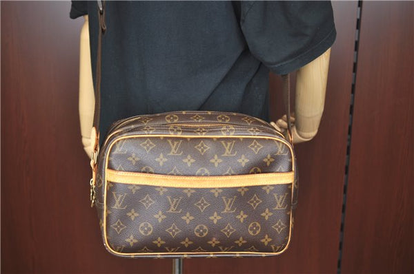 Auth LOUIS VUITTON Monogram Reporter PM Shoulder Cross Body Bag M45254 LV H7645