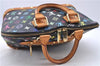 Auth LOUIS VUITTON Monogram Multicolor Alma PM Black Hand Bag M92646 LV H7646