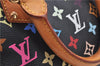 Auth LOUIS VUITTON Monogram Multicolor Alma PM Black Hand Bag M92646 LV H7646