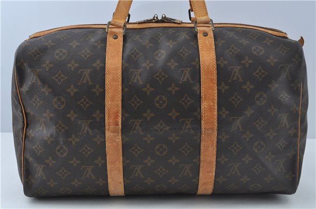 Authentic LOUIS VUITTON Monogram Sac Souple 45 Hand Boston Bag M41624 LV H7647