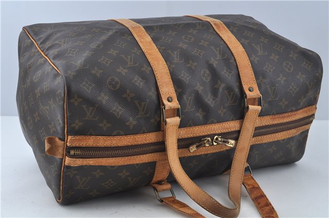 Authentic LOUIS VUITTON Monogram Sac Souple 45 Hand Boston Bag M41624 LV H7647