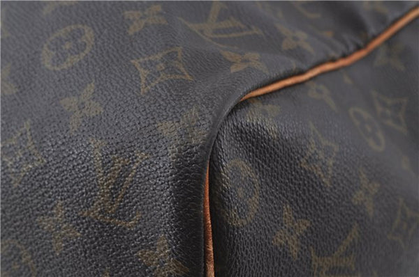 Authentic LOUIS VUITTON Monogram Sac Souple 45 Hand Boston Bag M41624 LV H7647