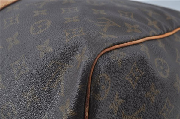 Authentic LOUIS VUITTON Monogram Sac Souple 45 Hand Boston Bag M41624 LV H7647