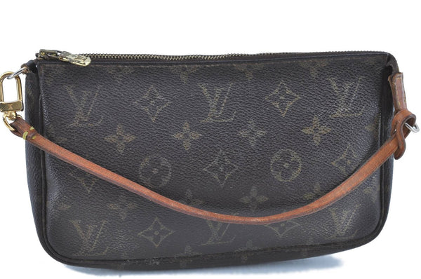 Authentic LOUIS VUITTON Monogram Pochette Accessoires Pouch M51980 LV H7658