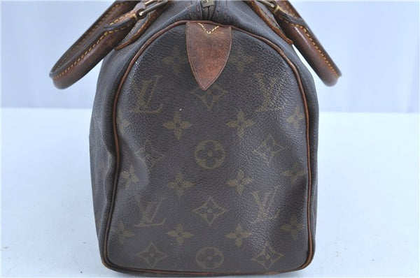 Authentic LOUIS VUITTON Monogram Speedy 25 Hand Bag M41528 LV Junk H7661