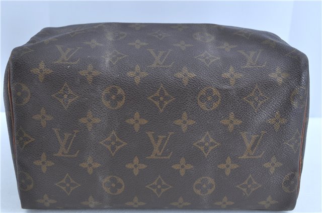 Authentic LOUIS VUITTON Monogram Speedy 25 Hand Bag M41528 LV Junk H7661