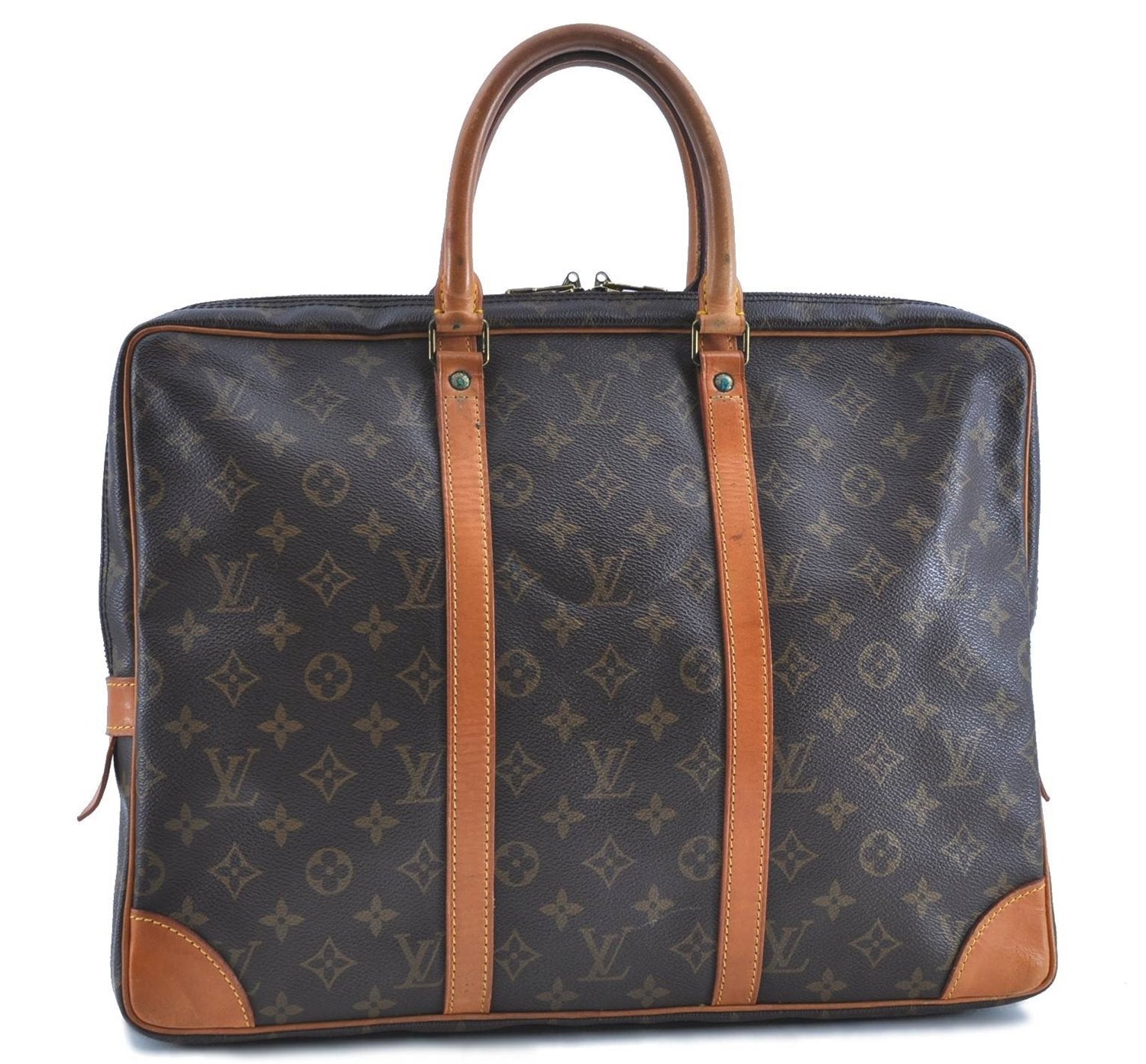 Auth LOUIS VUITTON Monogram Porte Documents Voyage Briefcase M53361 LV H7664