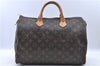 Authentic LOUIS VUITTON Monogram Speedy 35 Hand Bag M41524 LV H7666