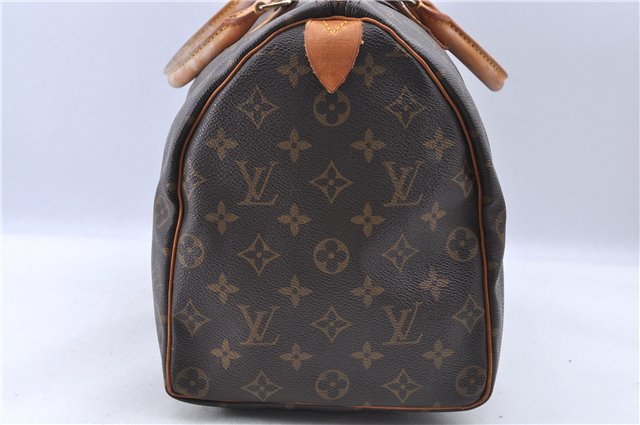 Authentic LOUIS VUITTON Monogram Speedy 35 Hand Bag M41524 LV H7666