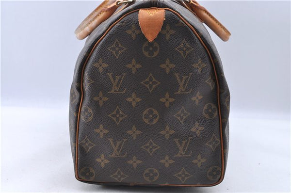 Authentic LOUIS VUITTON Monogram Speedy 35 Hand Bag M41524 LV H7666