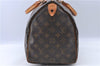 Authentic LOUIS VUITTON Monogram Speedy 35 Hand Bag M41524 LV H7666