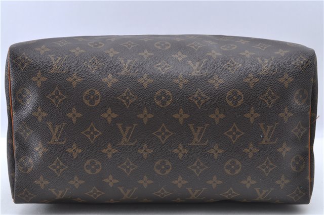 Authentic LOUIS VUITTON Monogram Speedy 35 Hand Bag M41524 LV H7666