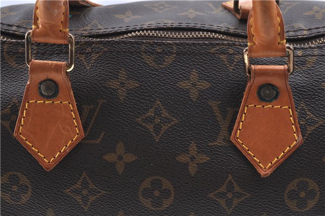 Authentic LOUIS VUITTON Monogram Speedy 35 Hand Bag M41524 LV H7666