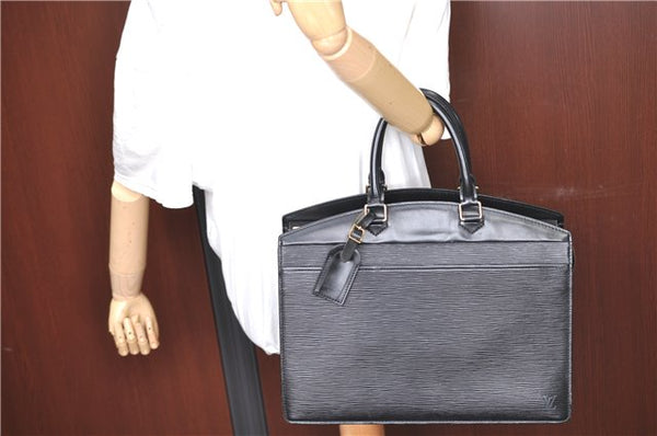 Authentic LOUIS VUITTON Epi Riviera Hand Bag Black M48182 LV Junk H7668