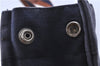 Authentic HERMES Fourre Tout MM Hand Tote Bag Canvas Navy H7672