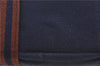 Authentic HERMES Fourre Tout MM Hand Tote Bag Canvas Navy H7672