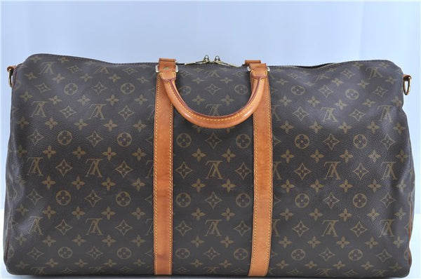 Auth LOUIS VUITTON Monogram Keepall Bandouliere 55 Boston Bag M41414 LV H7678