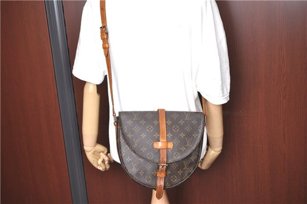 Auth LOUIS VUITTON Monogram Chantilly GM Shoulder Cross Body Bag M51232 LV H7697