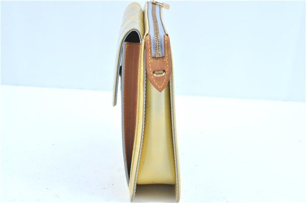 Auth LOUIS VUITTON Monogram Vernis Mott Shoulder Hand Bag Yellow M91059 LV H7703