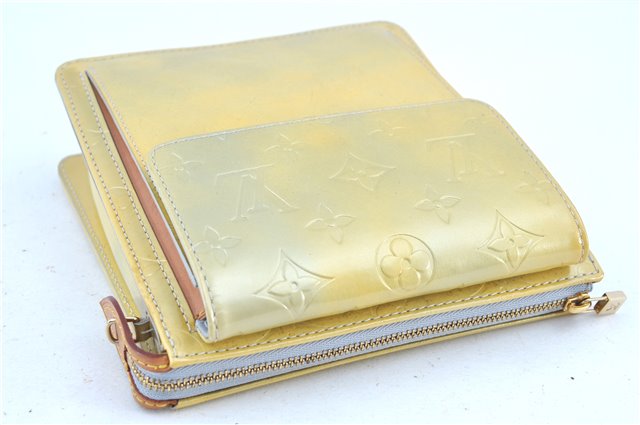 Auth LOUIS VUITTON Monogram Vernis Mott Shoulder Hand Bag Yellow M91059 LV H7703