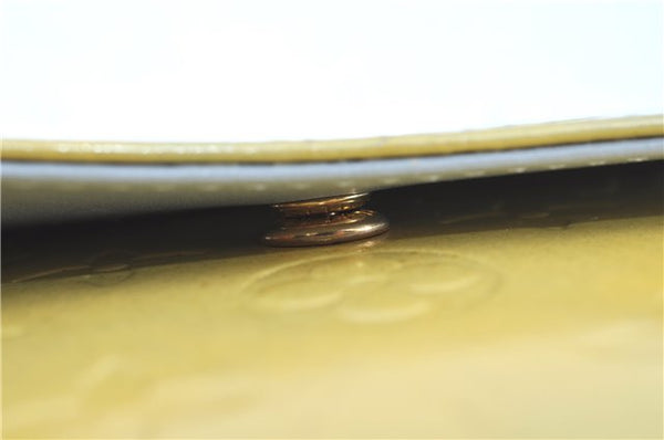 Auth LOUIS VUITTON Monogram Vernis Mott Shoulder Hand Bag Yellow M91059 LV H7703