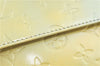 Auth LOUIS VUITTON Monogram Vernis Mott Shoulder Hand Bag Yellow M91059 LV H7703