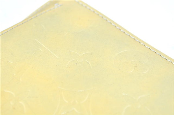 Auth LOUIS VUITTON Monogram Vernis Mott Shoulder Hand Bag Yellow M91059 LV H7703