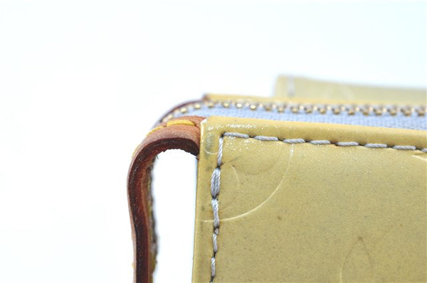 Auth LOUIS VUITTON Monogram Vernis Mott Shoulder Hand Bag Yellow M91059 LV H7703