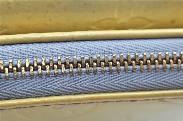 Auth LOUIS VUITTON Monogram Vernis Mott Shoulder Hand Bag Yellow M91059 LV H7703