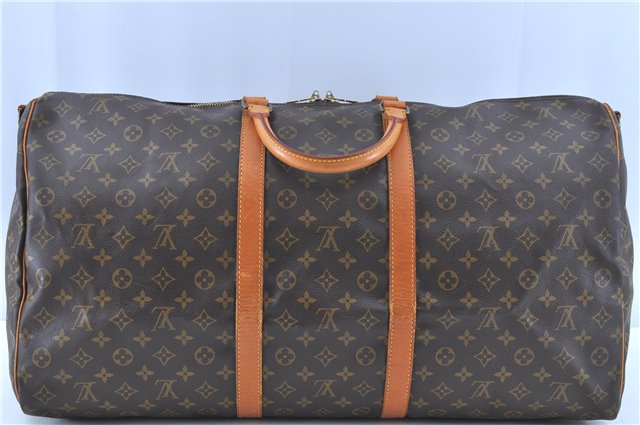 Auth LOUIS VUITTON Monogram Keepall Bandouliere 60 Boston Bag M41412 LV H7707