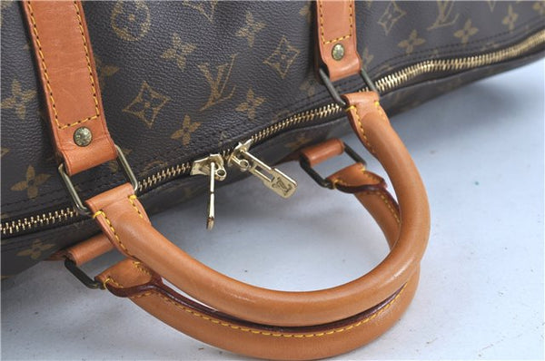 Auth LOUIS VUITTON Monogram Keepall Bandouliere 60 Boston Bag M41412 LV H7707