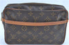 Auth LOUIS VUITTON Monogram Compiegne 23 Clutch Hand Bag M51847 LV H7709