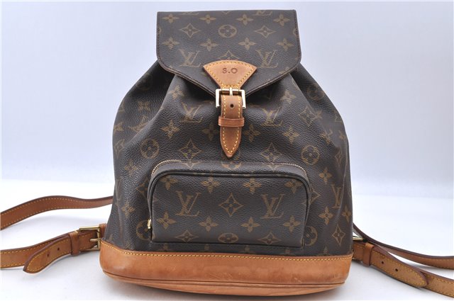 Authentic LOUIS VUITTON Monogram Montsouris MM Backpack M51136 LV H7713